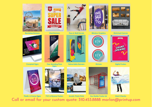 Custom Event Signage - Indoor, Outdoor & Window Displays